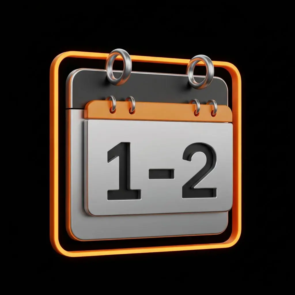 Calendário 1-2 dias